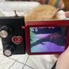 Schrodinger Glitch Camera demonstrating photo with purple glitch on